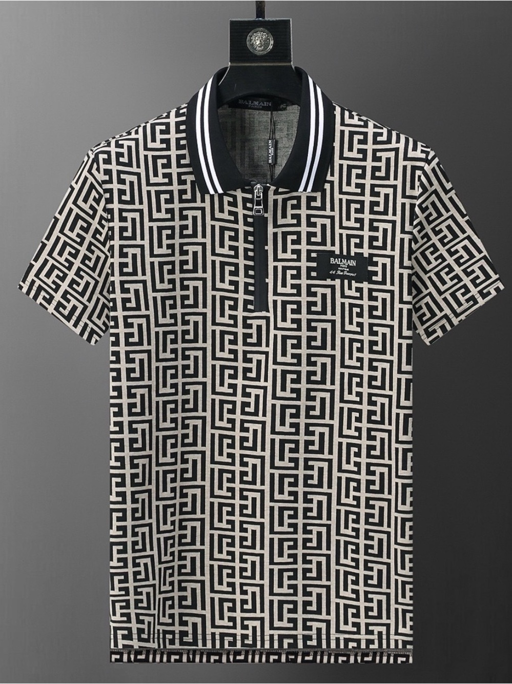 Balmain Black Short polo men